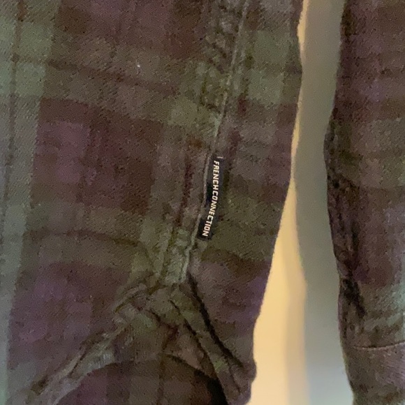 FRENCH CONNECTION mens cotton flannel shirt - Picture 4 of 6